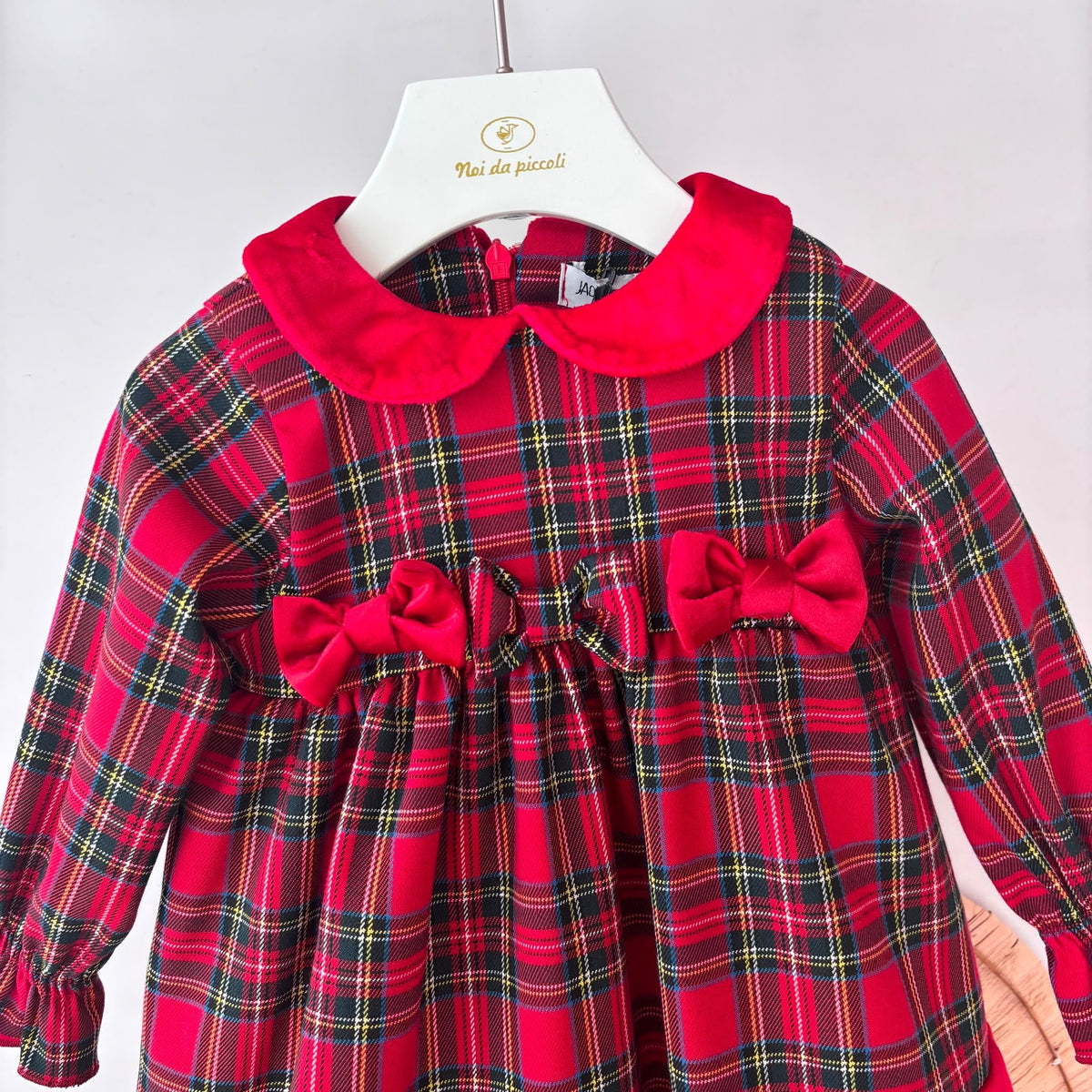 vestina TARTAN Rosso - Noi da piccoli