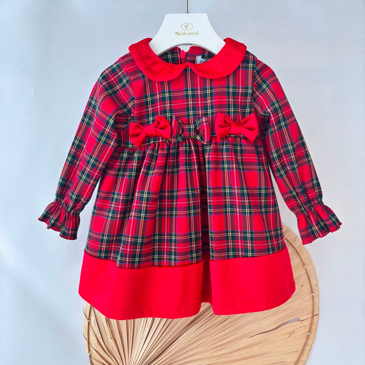 vestina TARTAN Rosso - Noi da piccoli