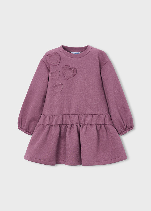 VESTITO IN COTONE CALDO VIOLA - Noi da piccoli