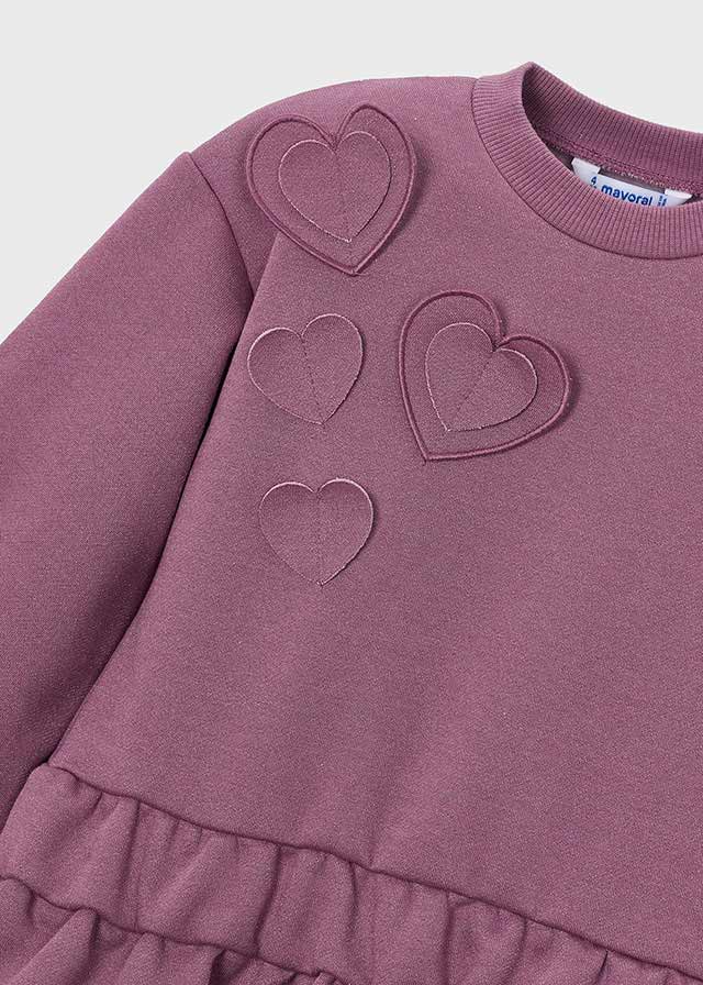 VESTITO IN COTONE CALDO VIOLA - Noi da piccoli