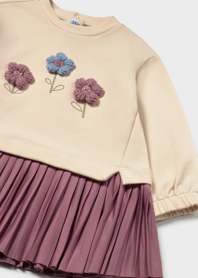 Vestito in Cotone Caldo Viola Mayoral - dettaglio 1