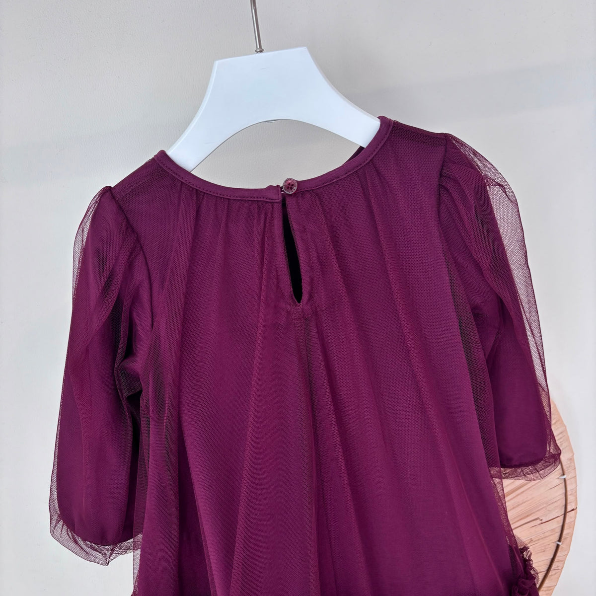 vestito IN TULLE PRUGNA - Noi da piccoli