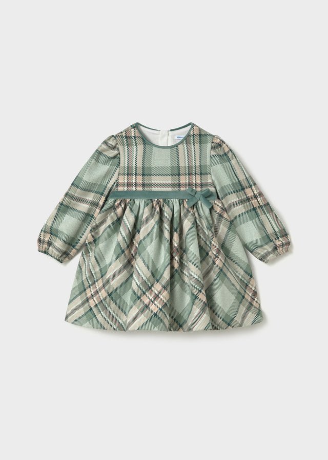 VESTITO TARTAN VERDE IN COTONE CALDO - Noi da piccoli