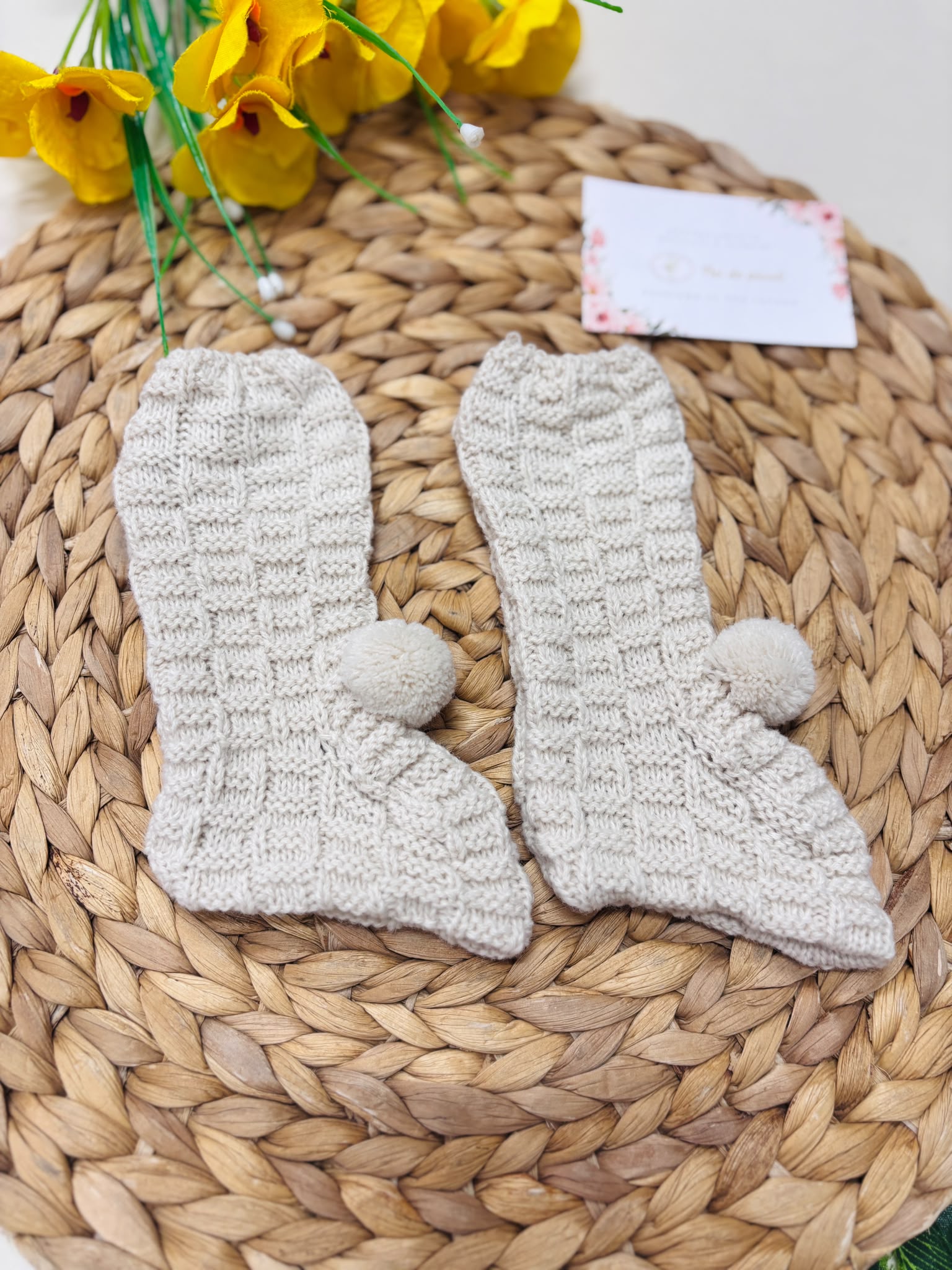 CALZINI FILATO CALDO BEIGE