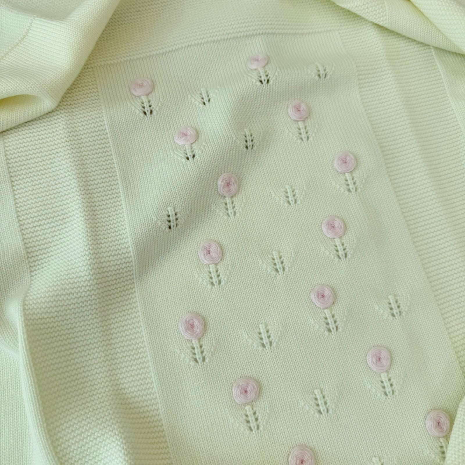 COPERTINA 100% PURA LANA MERINO EXTRAFINE PANNA