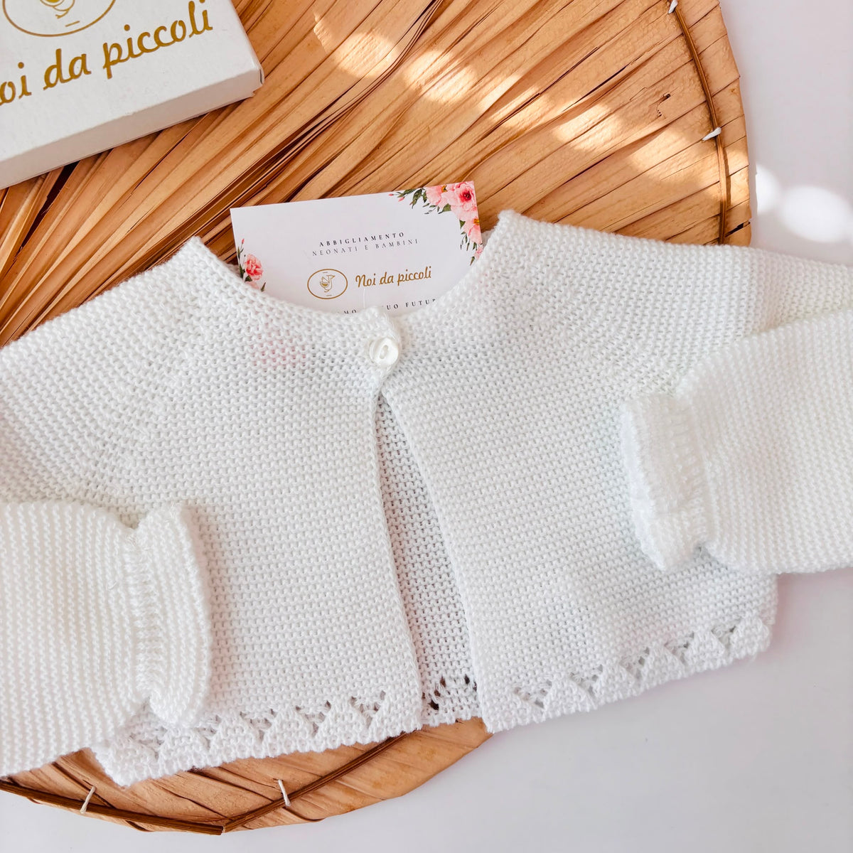 Golfino Filato Caldo Bianco Sardon - dettaglio 1