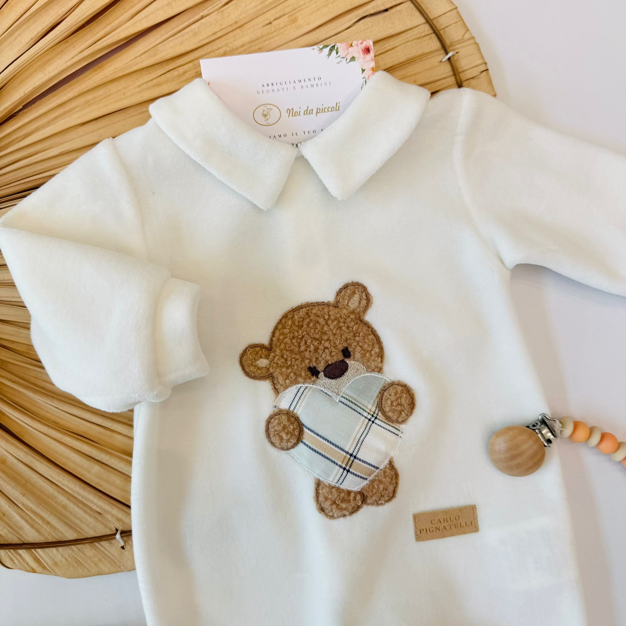 TUTINA IN CINIGLIA PANNA TEDDY HEART
