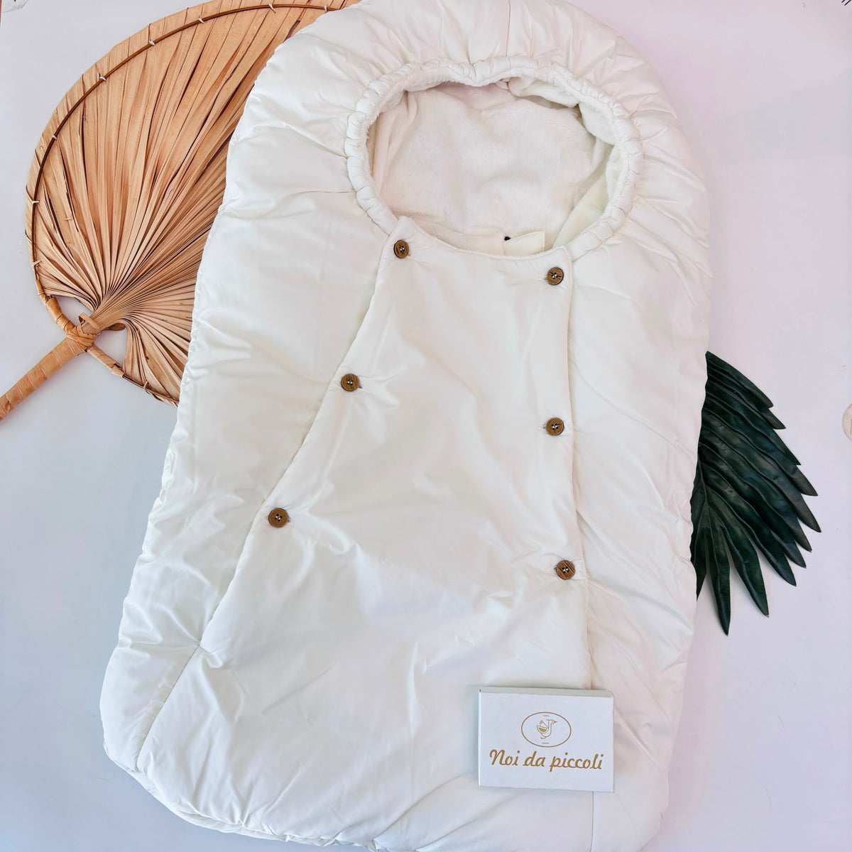 SACCO NANNA IN COTONE CALDO BIANCO