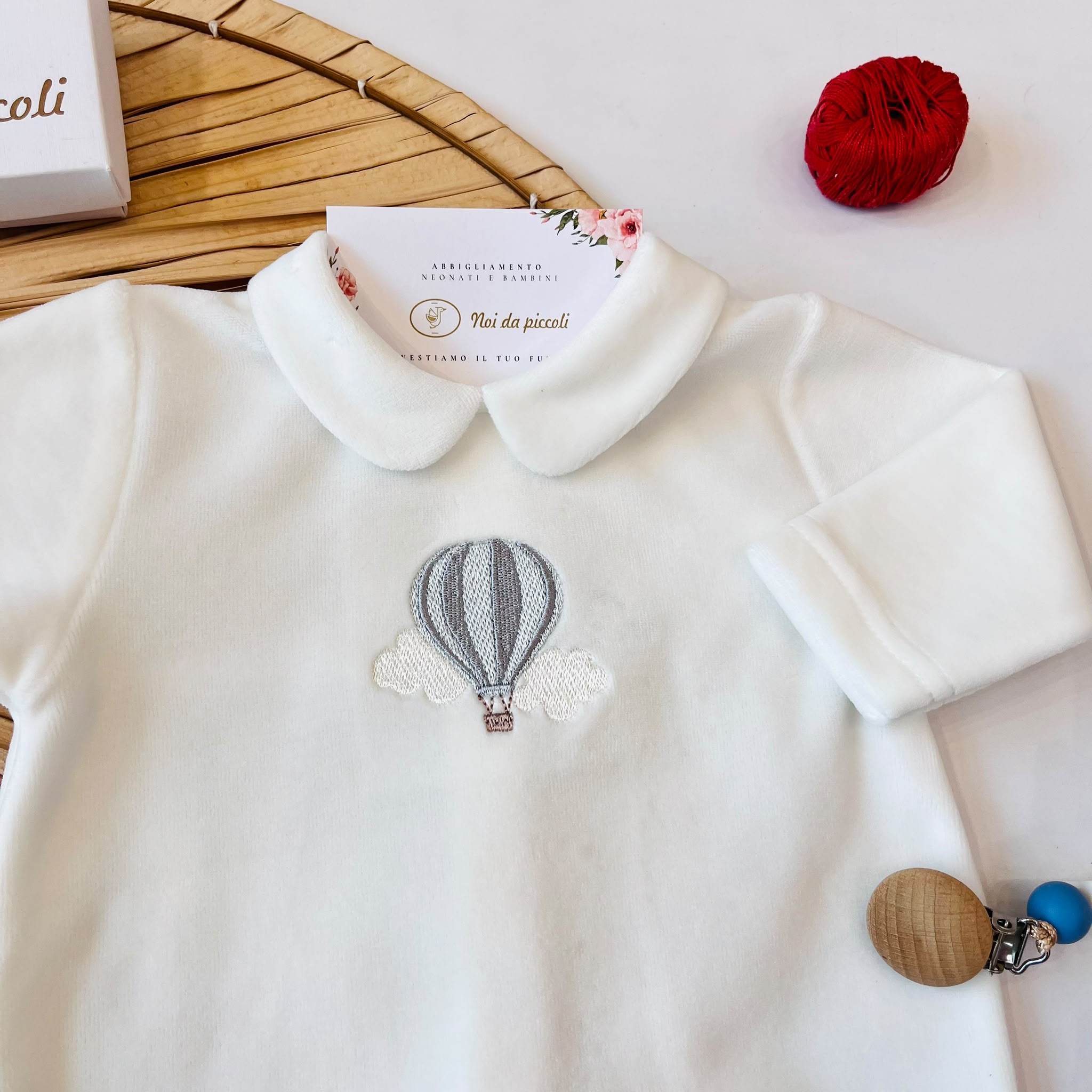 TUTINA IN CINIGLIA MONGOLFIERA BIANCO