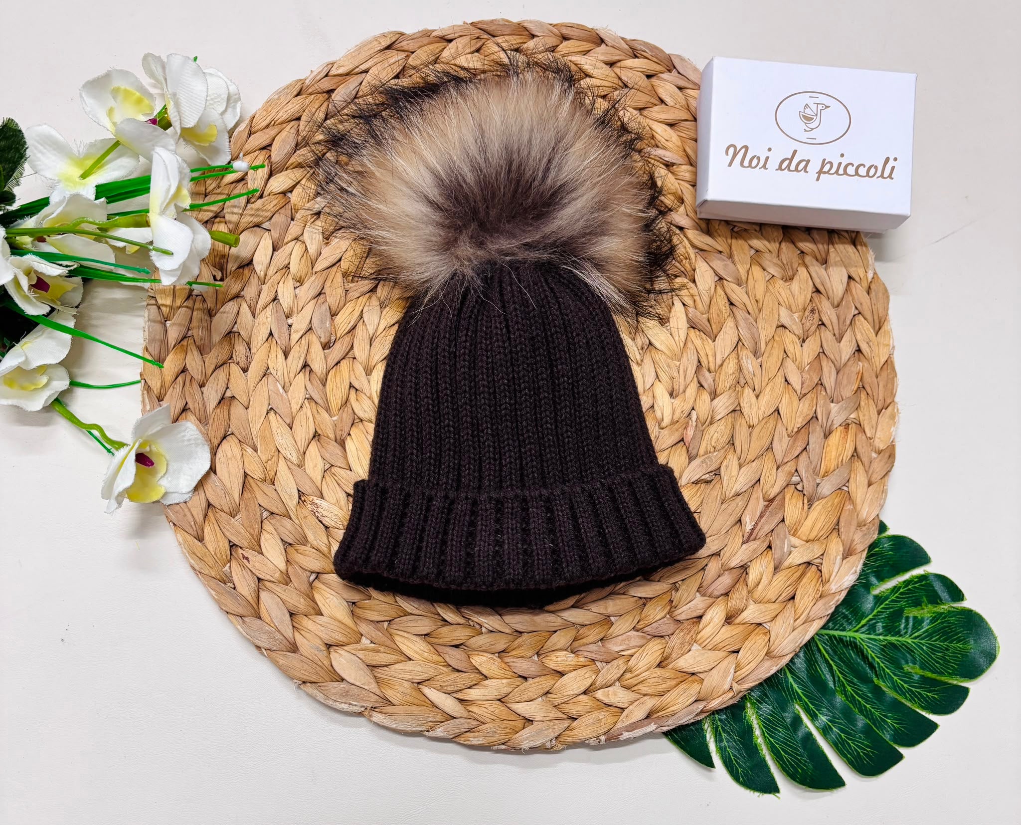 cappellino FILATO CALDO MARRONE