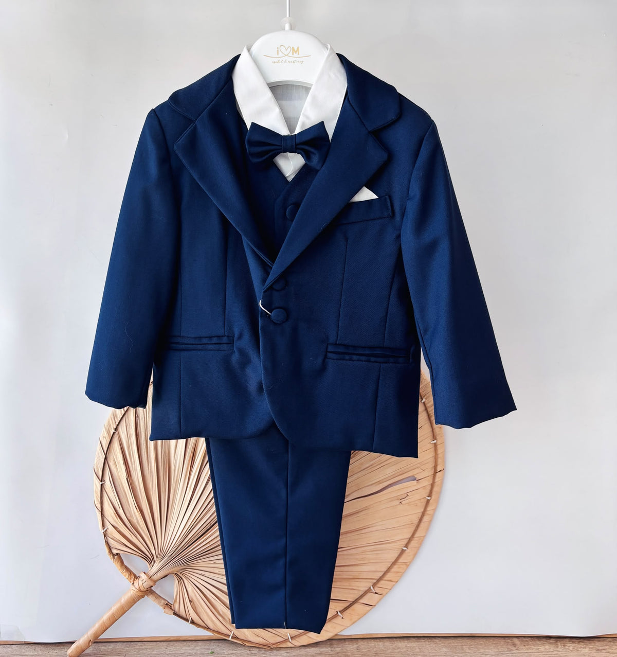 Completo Elegante in Cotone Caldo Blu Isabel