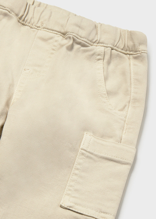 PANTALONE IN COTONE CALDO PANNA