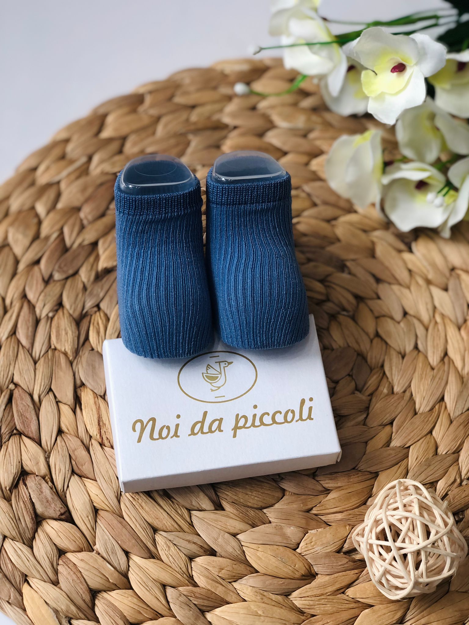 CALZINO IN COTONE BLU - Noi da piccoli