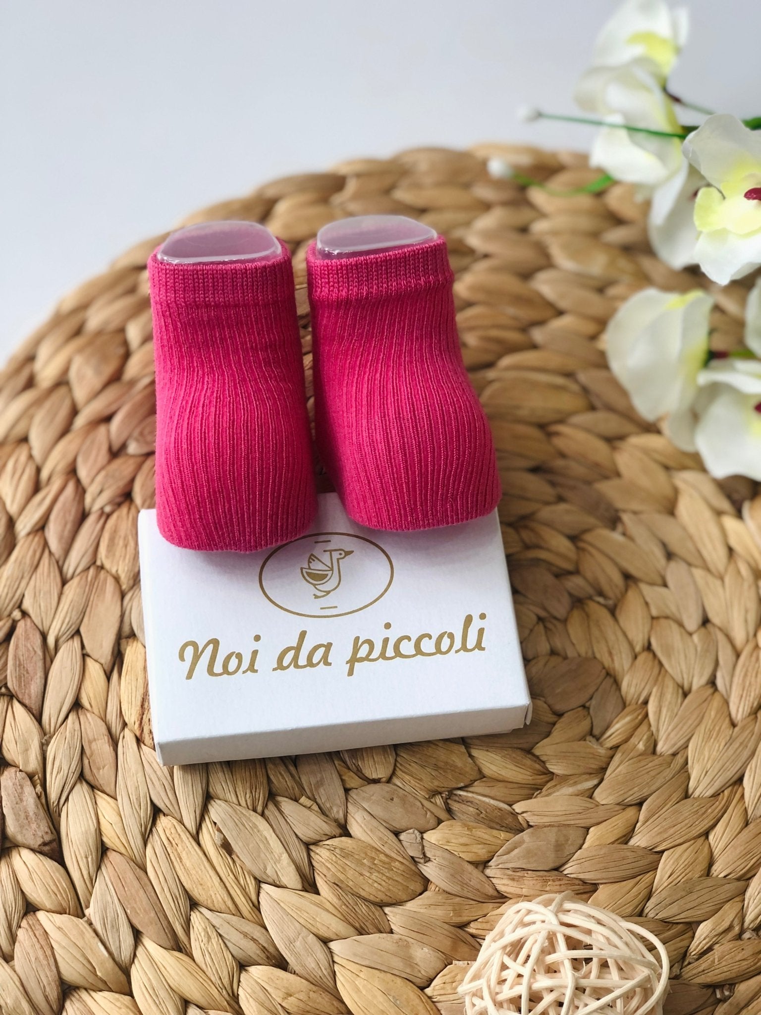 CALZINO IN COTONE FUXIA - Noi da piccoli