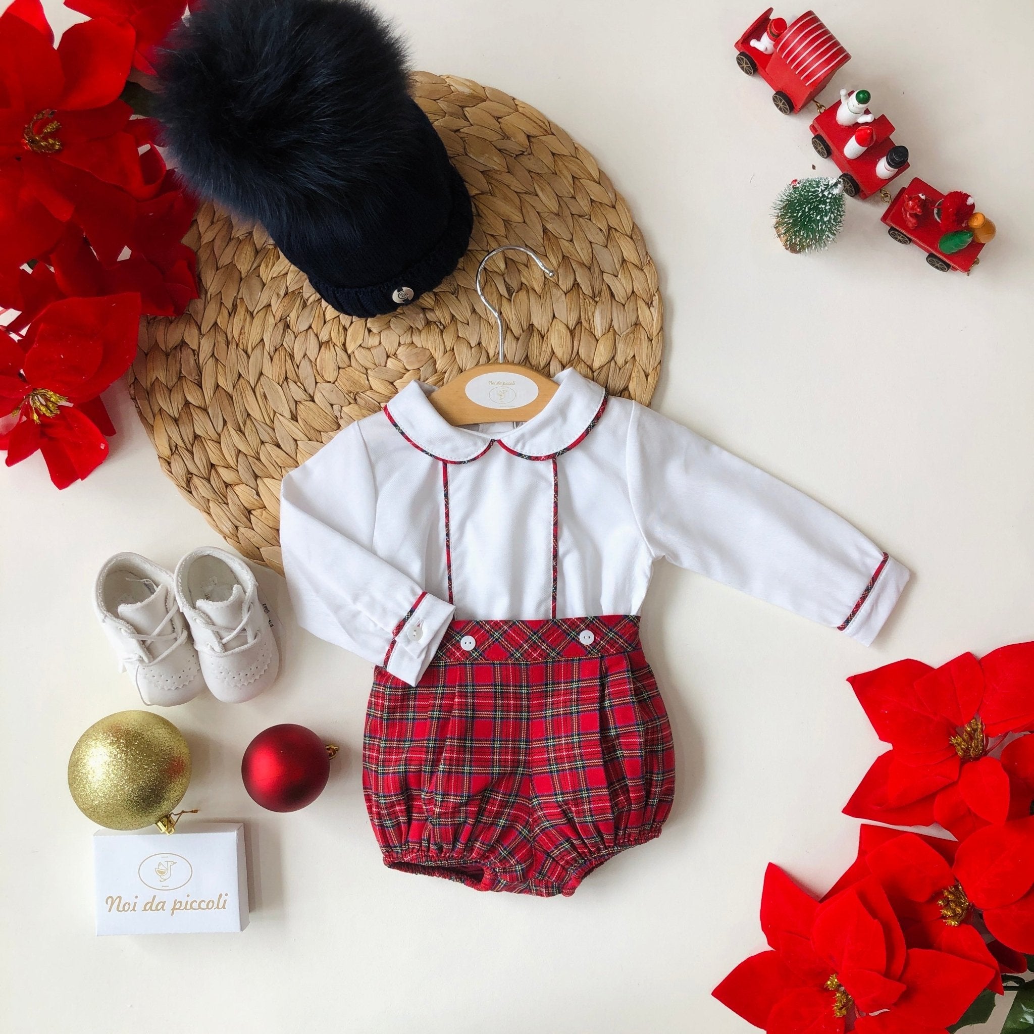 CAMICINA CON COULOTTE TARTAN - Noi da piccoli