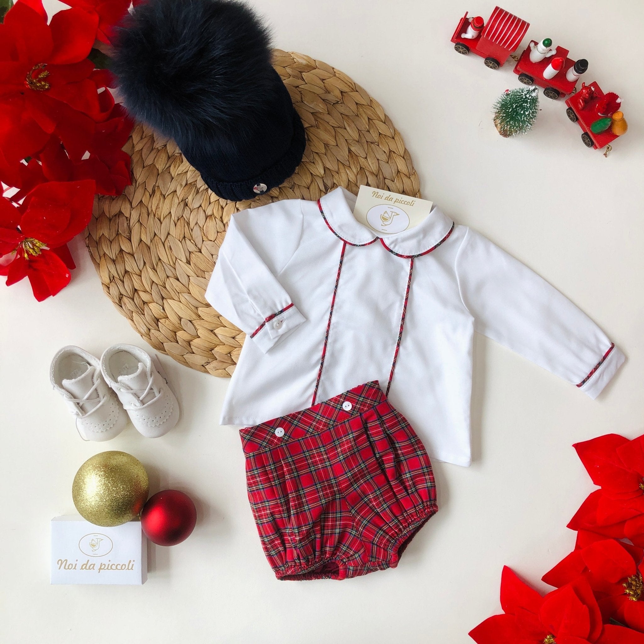 CAMICINA CON COULOTTE TARTAN - Noi da piccoli