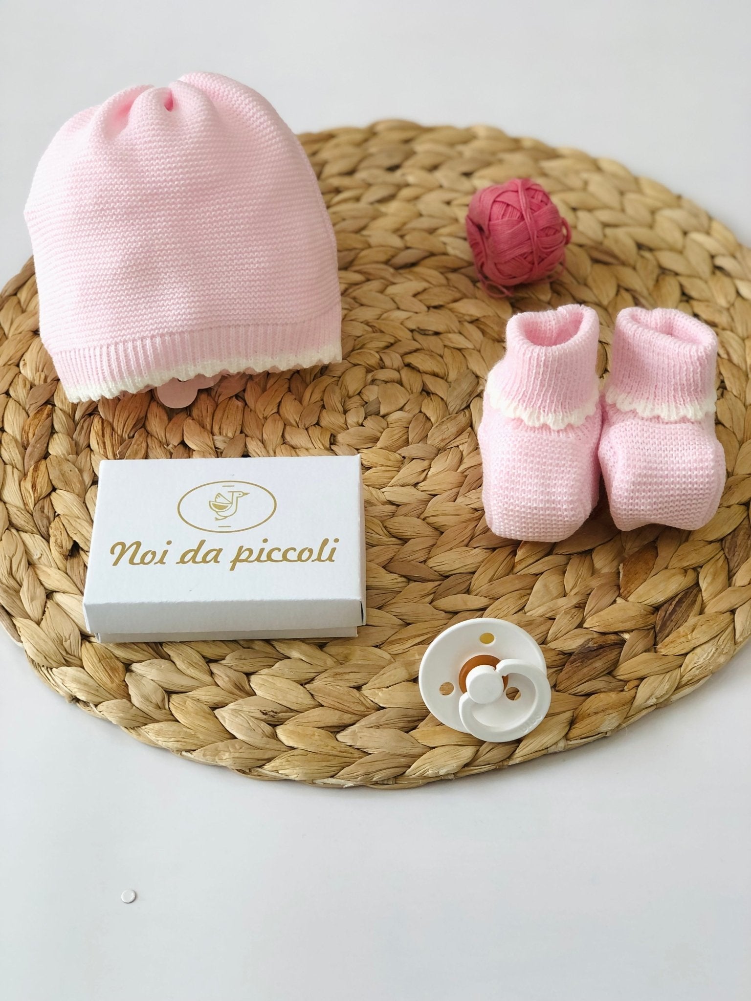 COMPLETO 2PZ CON SET PARURE ROSA E PANNA GIRL - Noi da piccoli