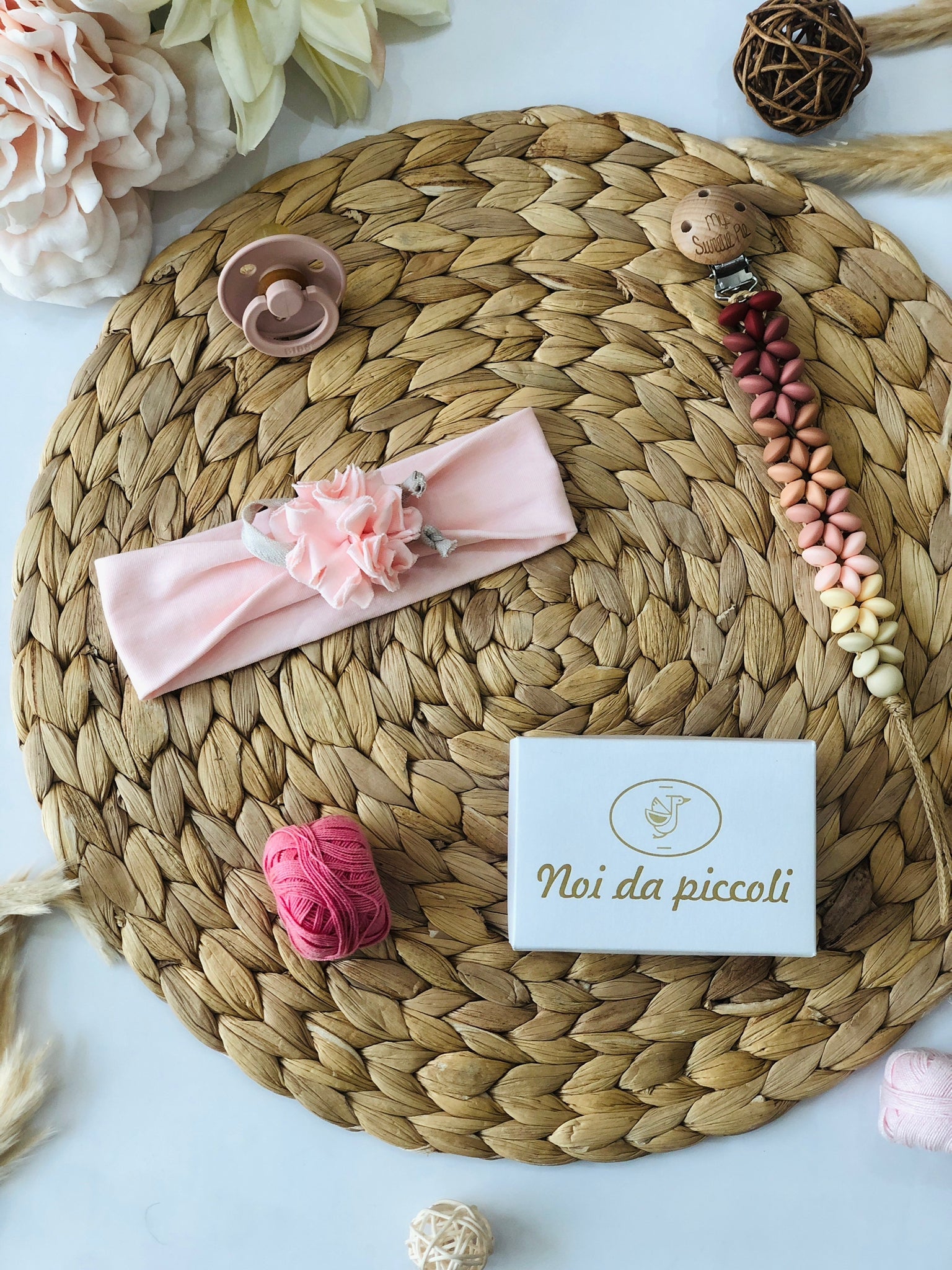 FASCIA CON FORELLINO ROSA TENUE - Noi da piccoli