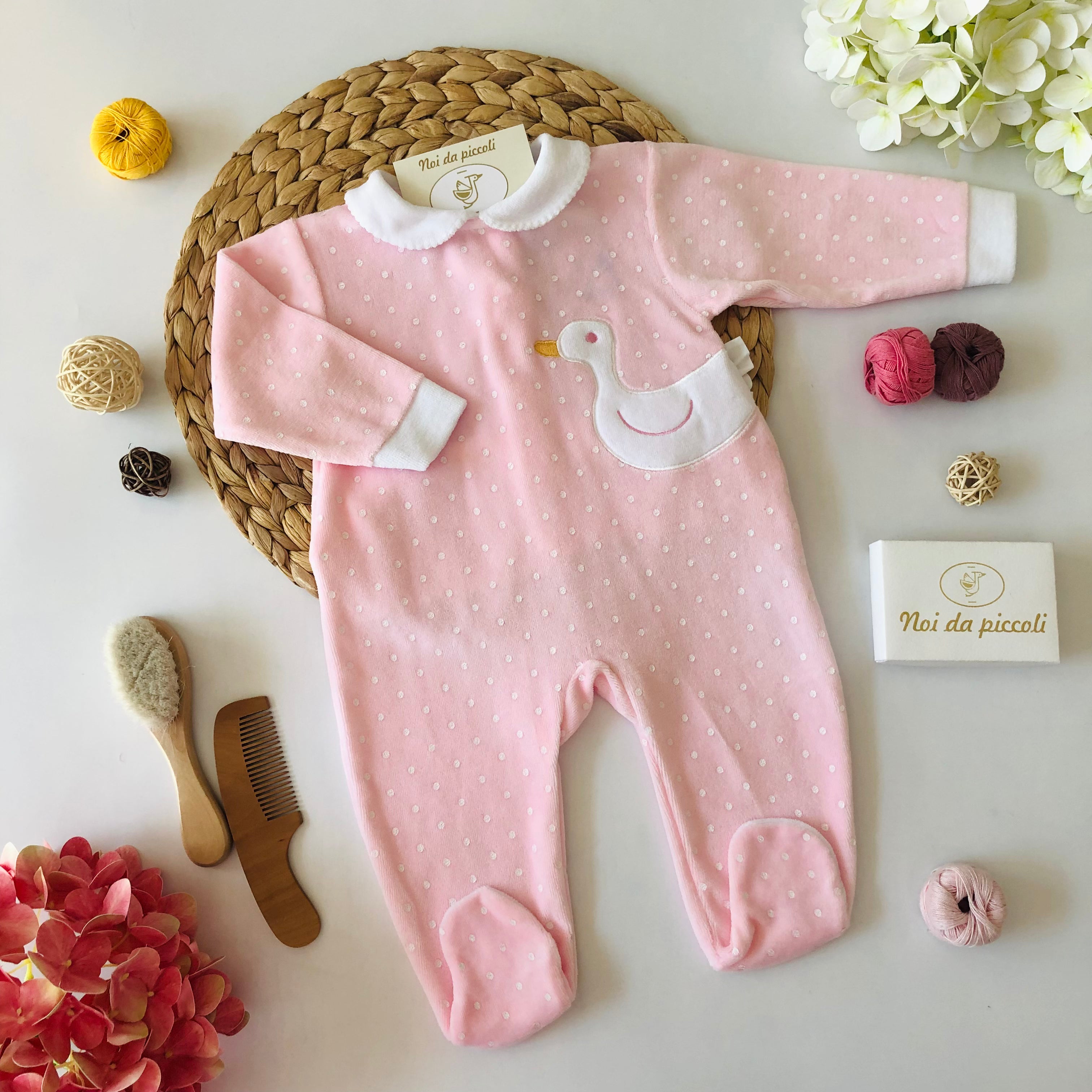 DUCK CHENILLE ROMPER