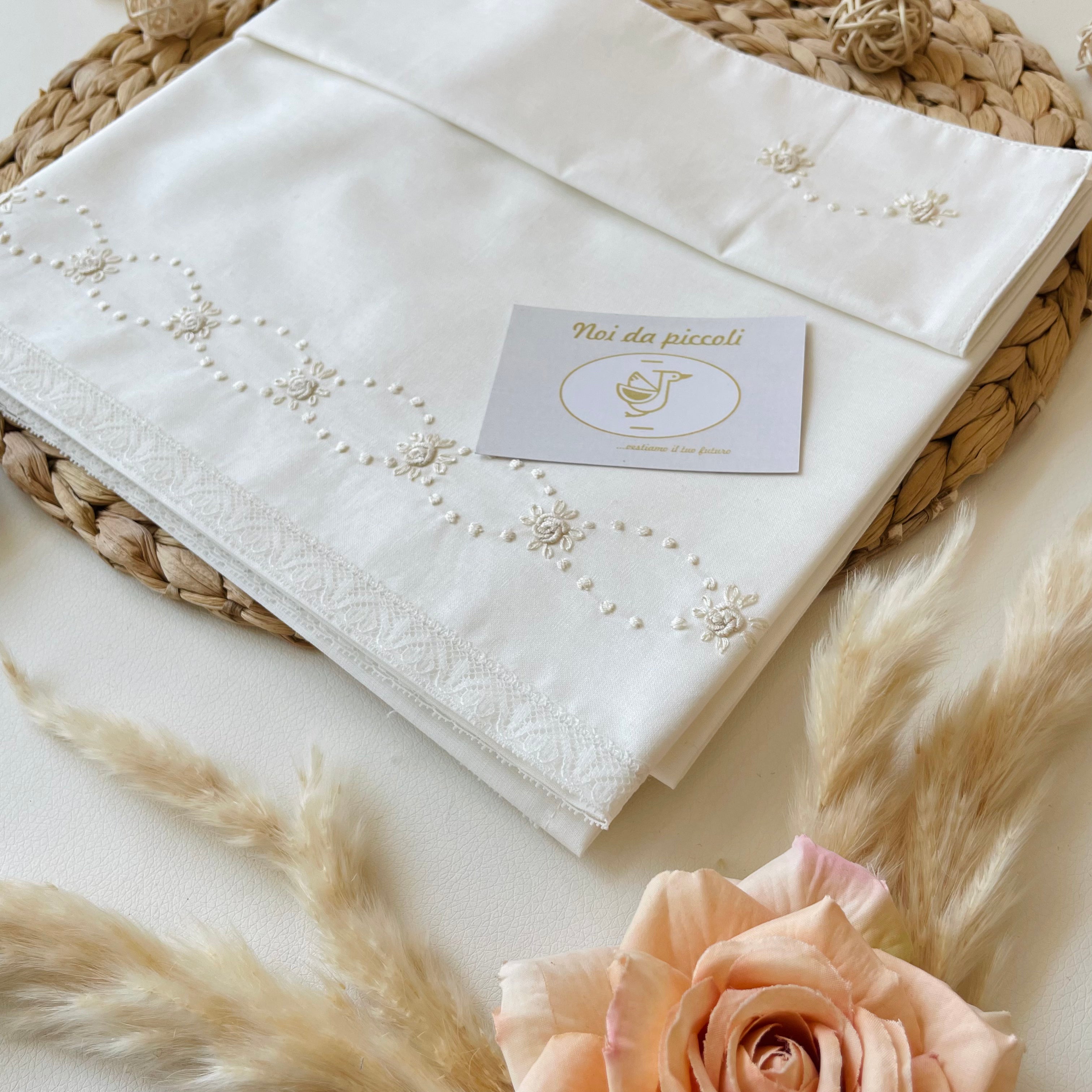 CHAMPAGNE HAND EMBROIDERED SHEET SET