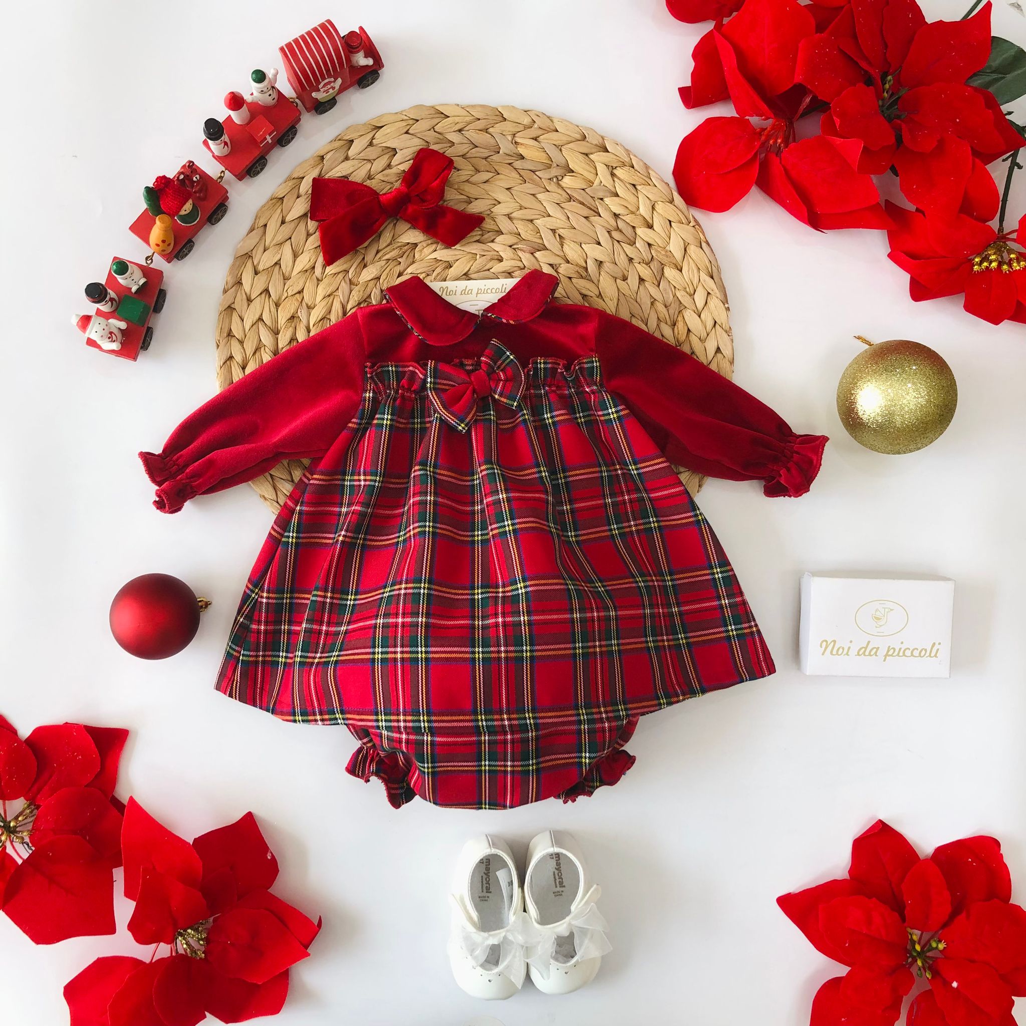 MINI ABITO CON CULOTTINA TARTAN GIRL - Noi da piccoli