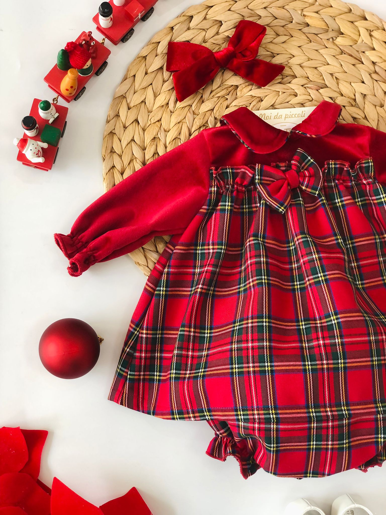 MINI ABITO CON CULOTTINA TARTAN GIRL - Noi da piccoli