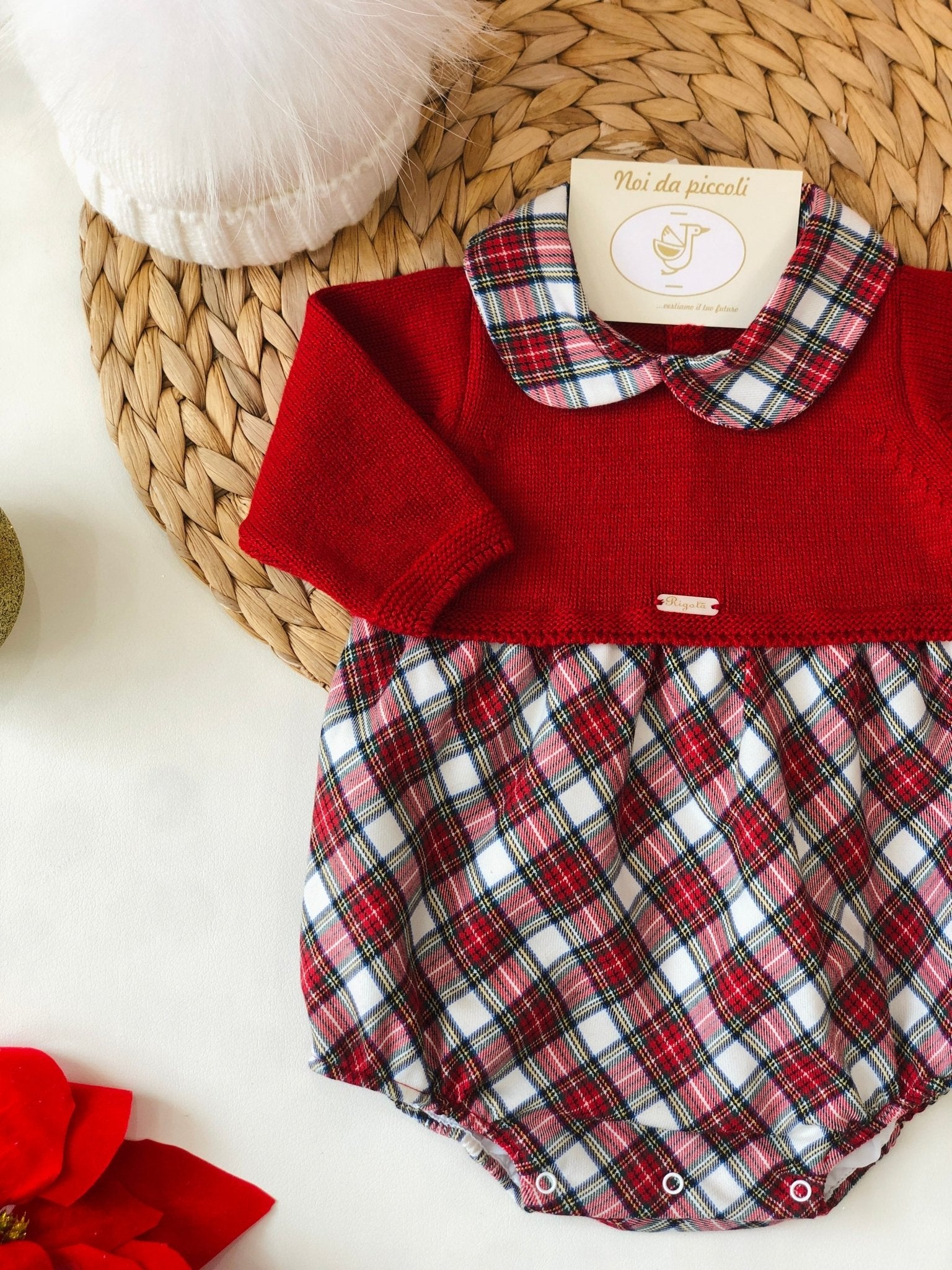 PAGLIACCETTO FILANO ROSSO E TARTAN - Noi da piccoli