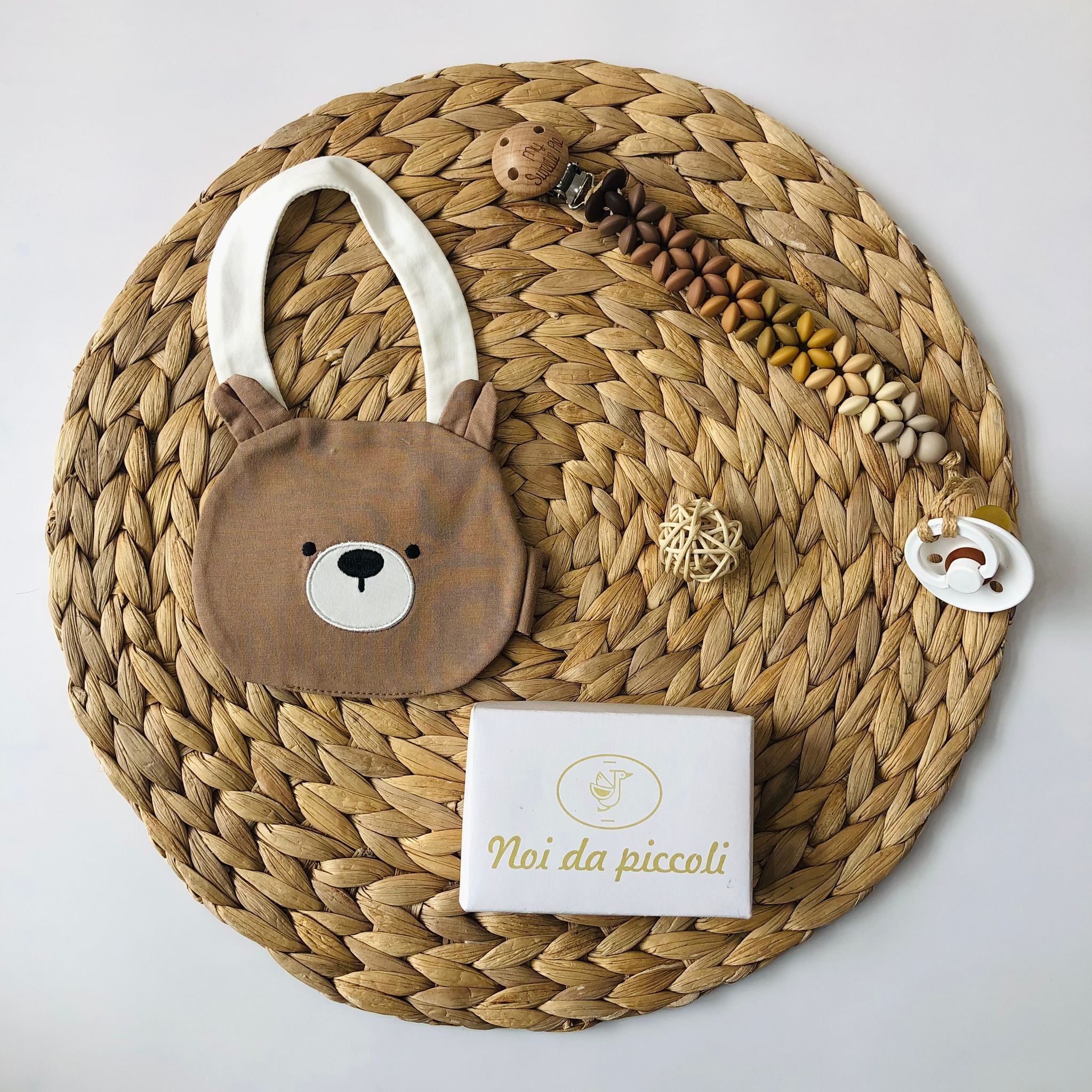 SET NASCITA 3 PZ CACAO TEDDY - Noi da piccoli