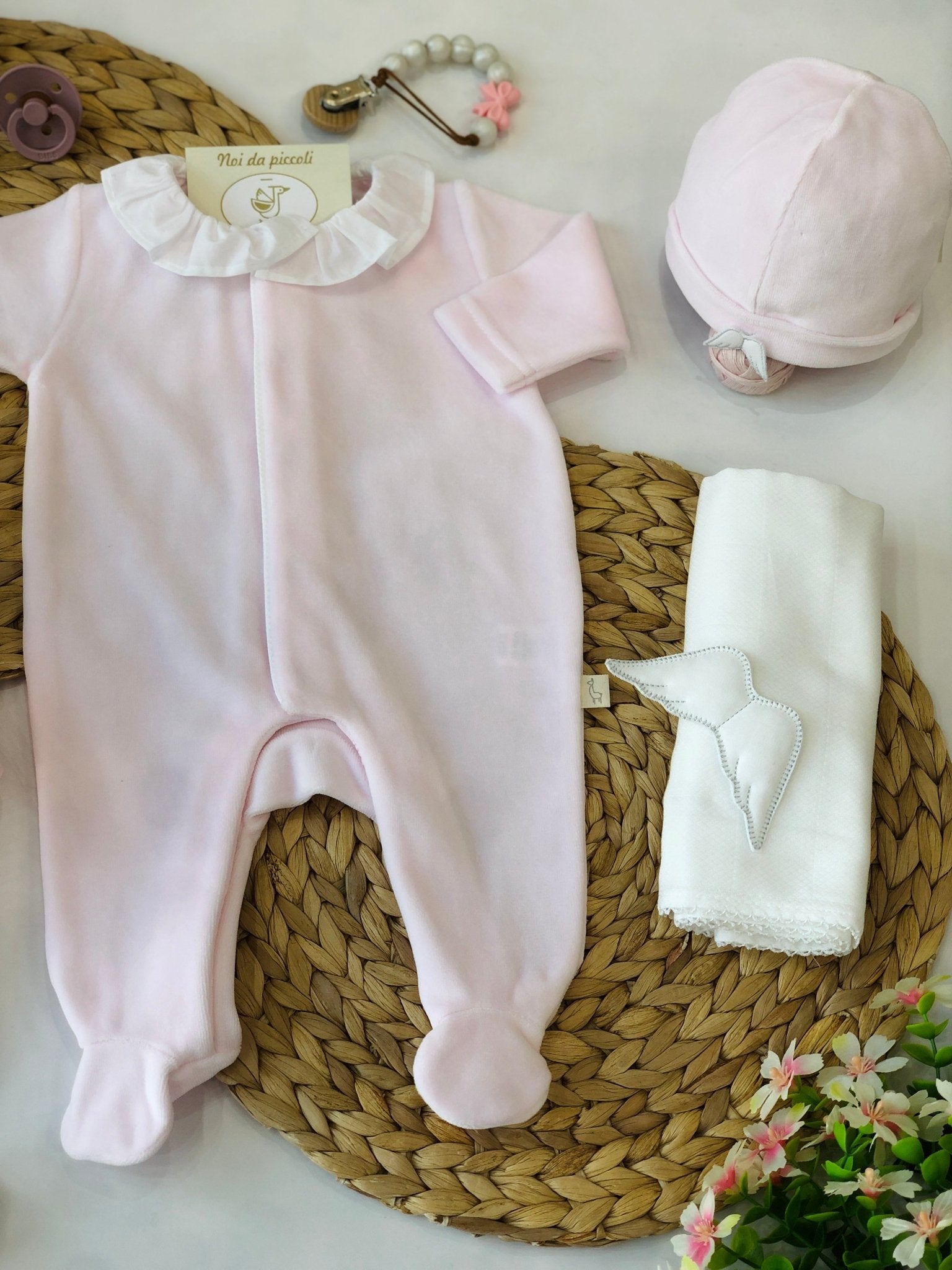 TUTINA IN CINIGLIA ANGEL ROSA COLLO ORLATO - Noi da piccoli