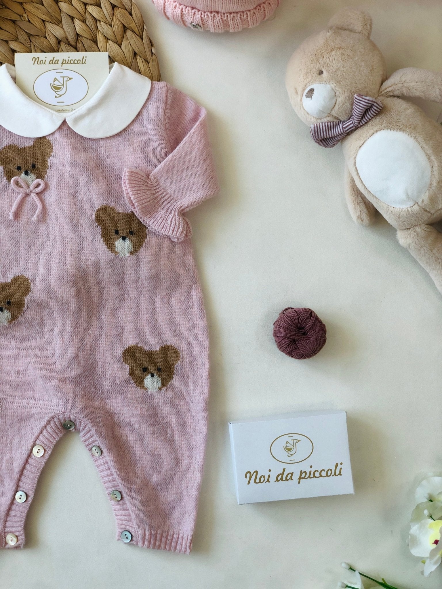 TUTINA ROSA IN LANA MERINO ORSETTO - Noi da piccoli